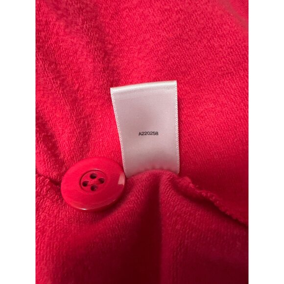 Susan Graver Womens Ruched Sleeve Single Button Cardigan Jacket 2X Pink - Picture 8 of 9